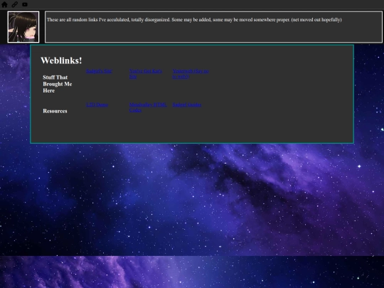 links screenshot