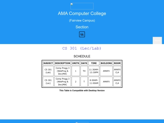 CS301 screenshot
