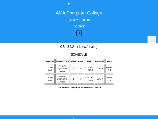 CS332 screenshot
