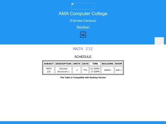 MATH232 screenshot