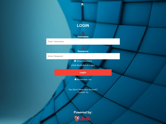 login screenshot