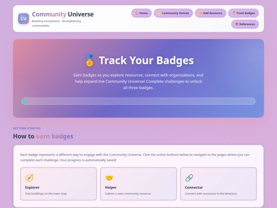 badges screenshot