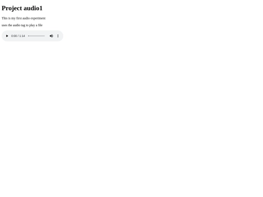 projects/audio1/audio1 screenshot