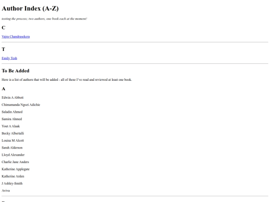 index-authors-a-z screenshot