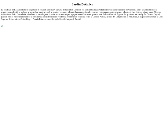 Sitios turisticos/jardin screenshot