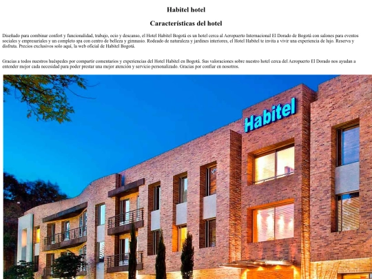 hoteles/habitel screenshot