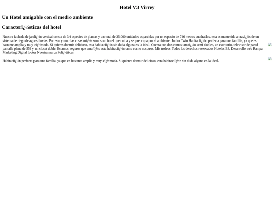 hoteles/virrey screenshot