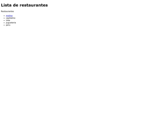 restaurantes screenshot