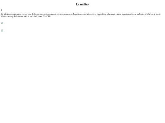 restaurantes/molina screenshot