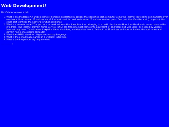 webDev screenshot