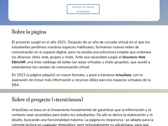 sobreartesdata screenshot