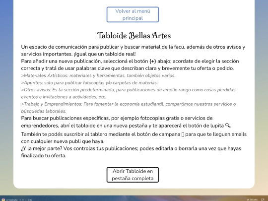 tabloide screenshot
