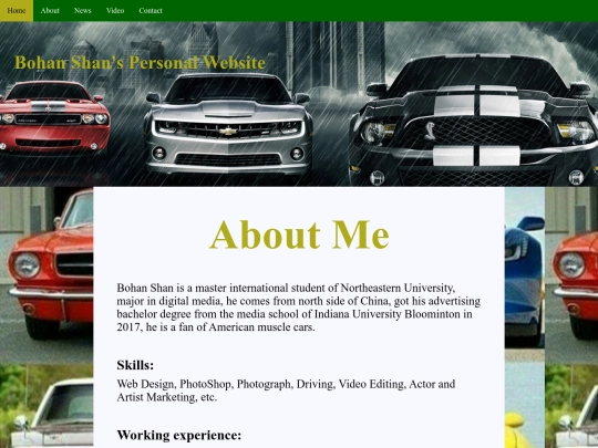 html/bio screenshot