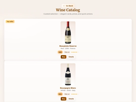catalog screenshot