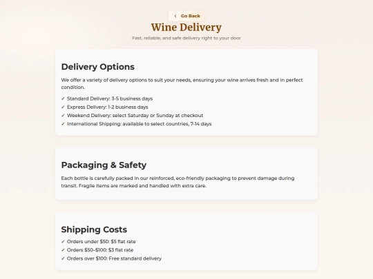delivery screenshot
