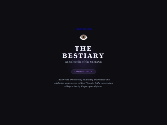 Beastiarycomingsoon screenshot