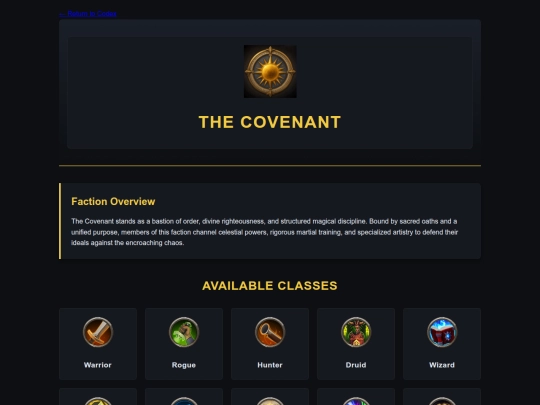 Covenant screenshot