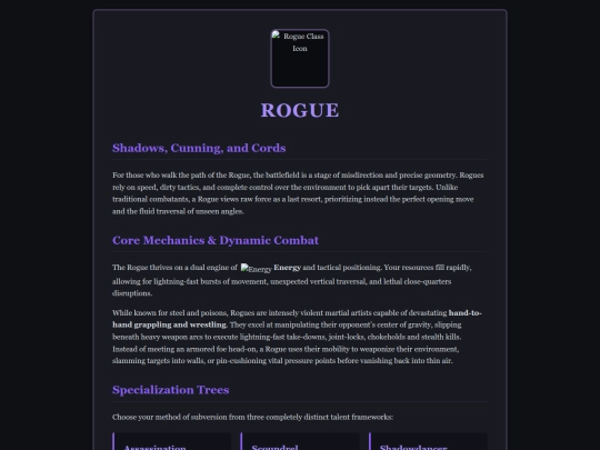 pages/rogue screenshot
