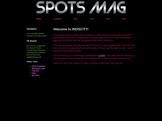 homepage screenshot