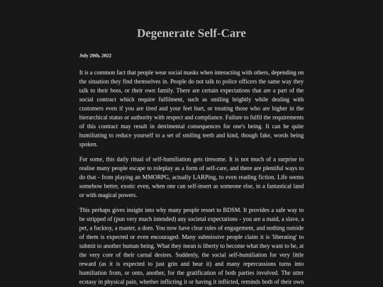 articles/blog/degenerate-self-care screenshot