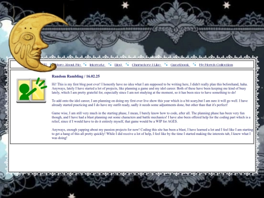 blog screenshot