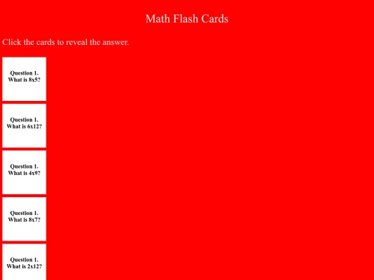 FlashCards/Flashcards screenshot