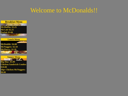 RestaurantMenu screenshot