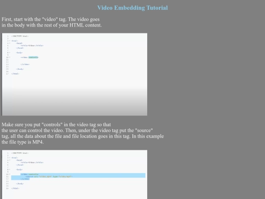 Video Assignment /VideoEmbeddingTutorialAssignment screenshot