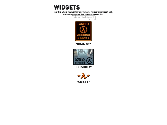 lambdaring/widgets screenshot