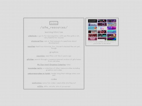 links screenshot