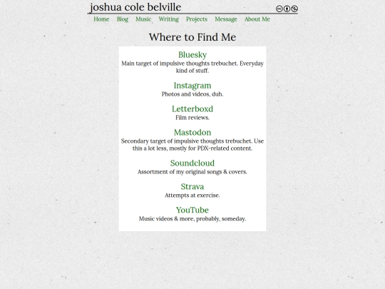 links screenshot