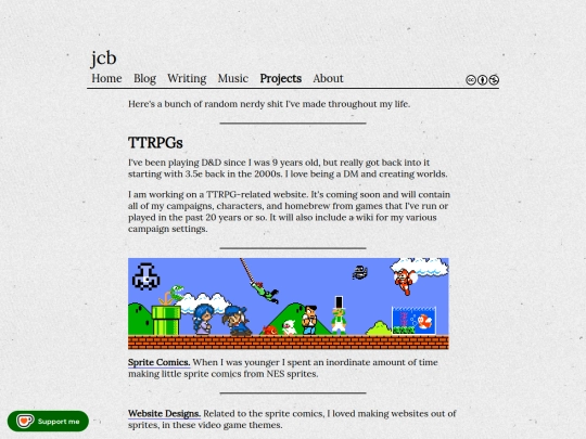 projects screenshot