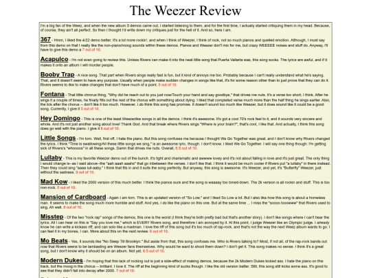 weezer screenshot
