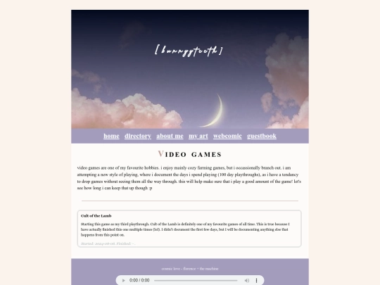 blog/games screenshot