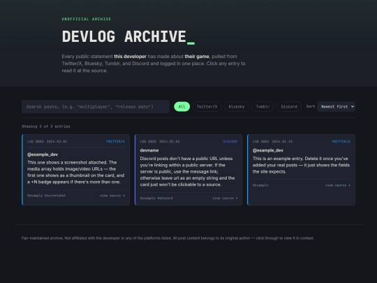 MiroArchive screenshot