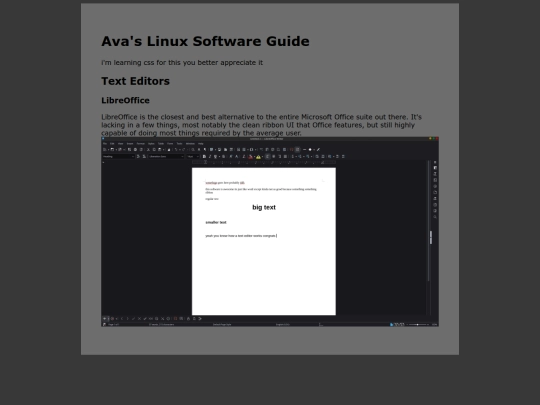 linuxsoftware screenshot