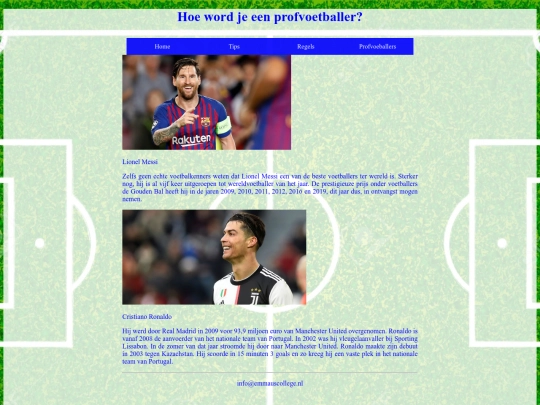 Profvoetballers screenshot