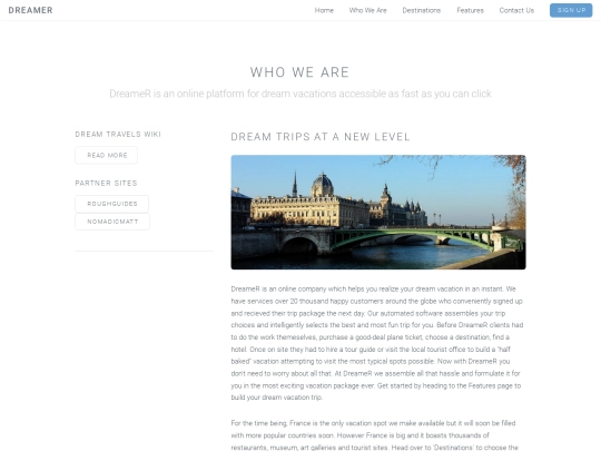 My website /who-we-are screenshot