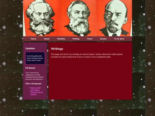 writings screenshot