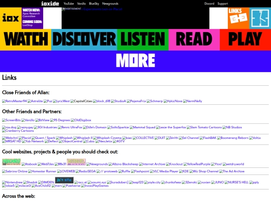 links screenshot