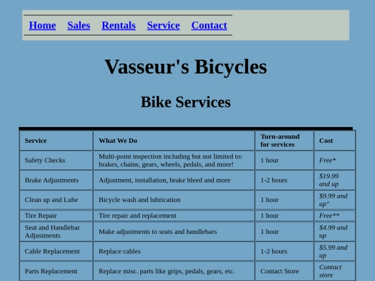 service screenshot
