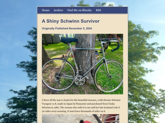posts/A-Shiny-Schwinn-Survivor screenshot
