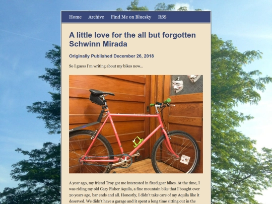 posts/A-little-love-for-the-all-but-forgotten-Schwinn-Mirada screenshot