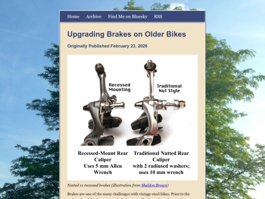 posts/Upgrading-Brakes-on-Older-Bikes screenshot