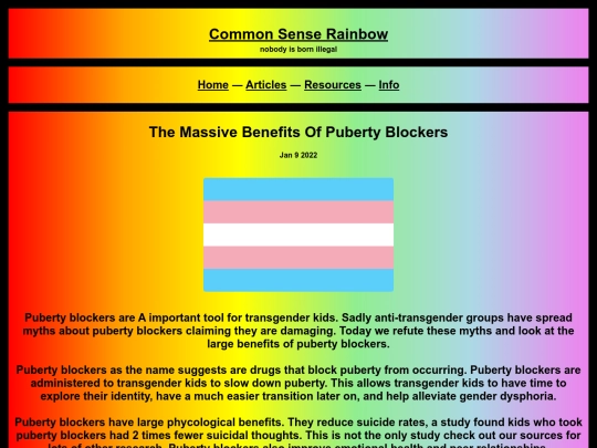 articles/blockers screenshot