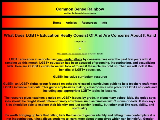 articles/education screenshot