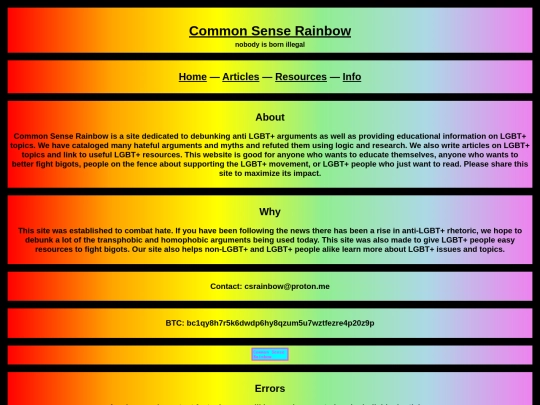 info screenshot