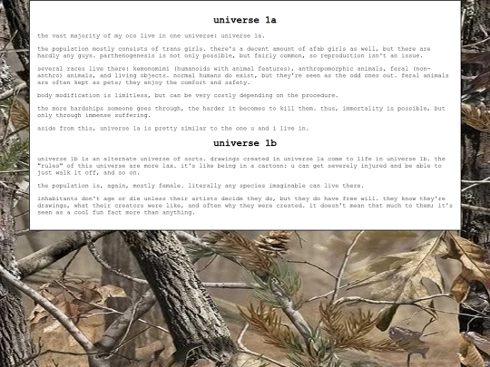 ocs/universe screenshot
