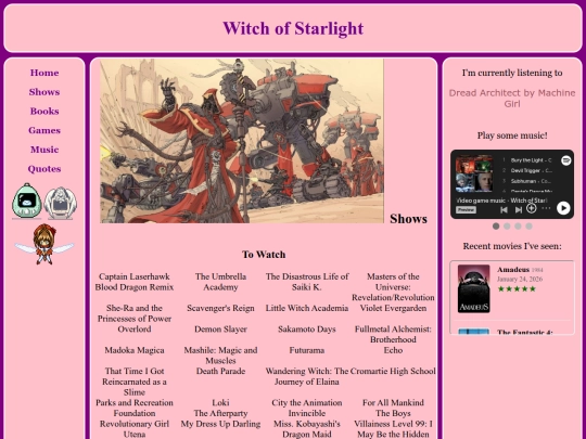 Shows screenshot