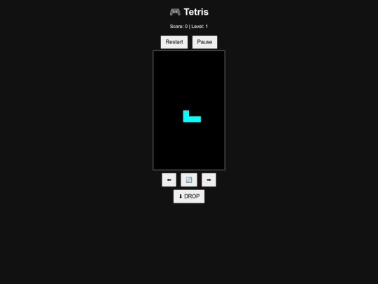 games/tetris screenshot